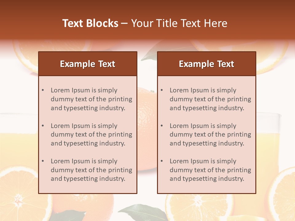 Collection Meals Fresh PowerPoint Template