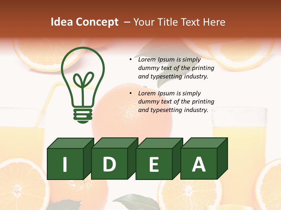 Collection Meals Fresh PowerPoint Template