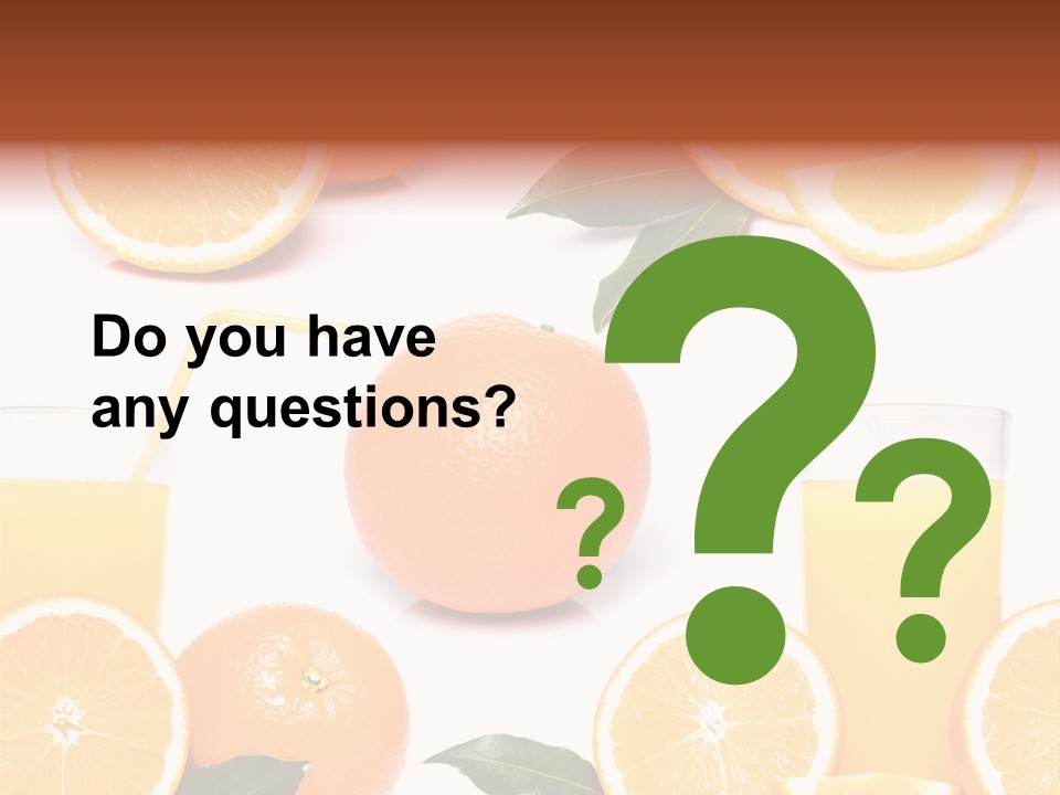 Collection Meals Fresh PowerPoint Template