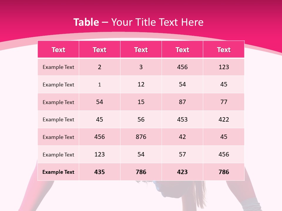 Strength Sporty Flexibility PowerPoint Template