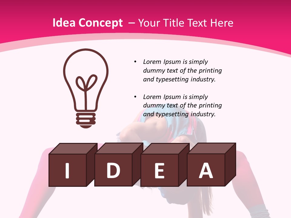 Strength Sporty Flexibility PowerPoint Template