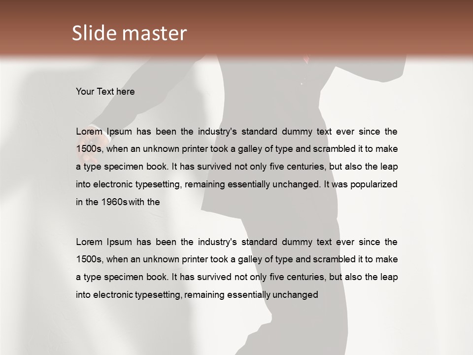 A Man In A Suit And Hat Is Dancing PowerPoint Template