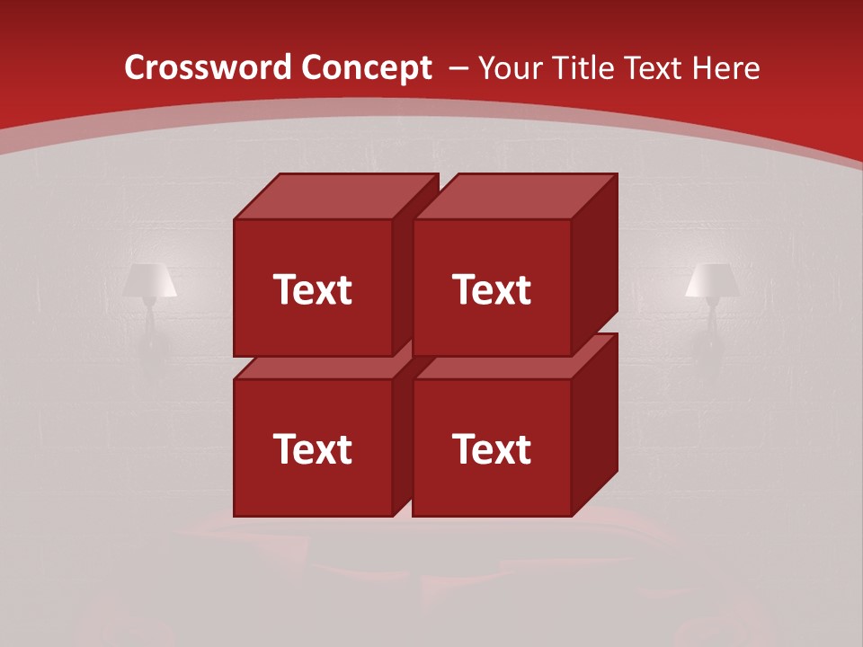 A Red Couch Sitting In Front Of A Flat Screen Tv PowerPoint Template