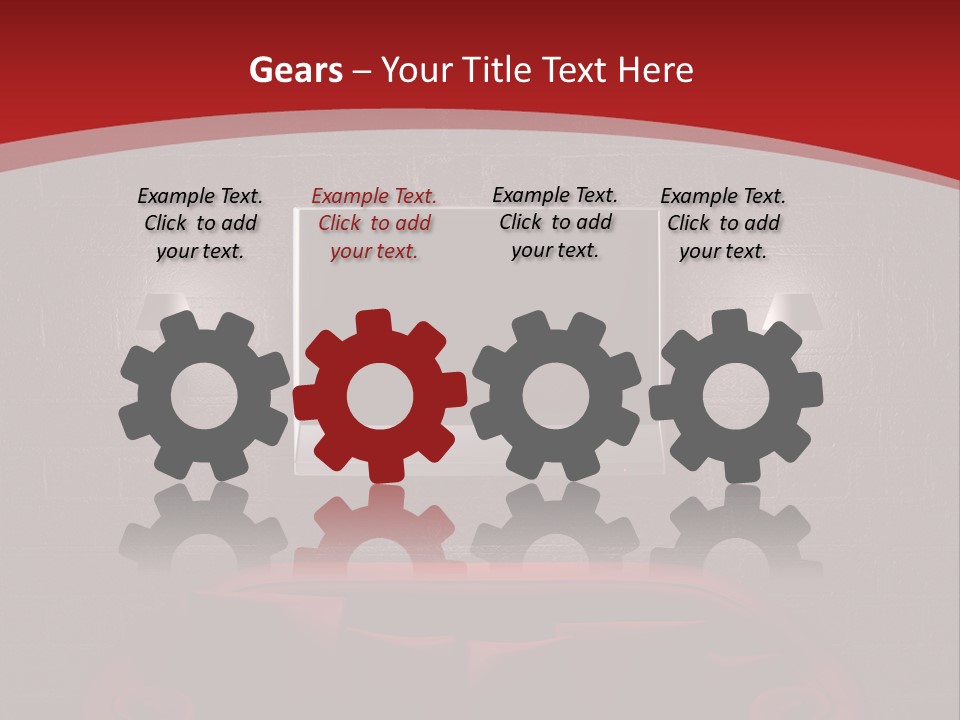 A Red Couch Sitting In Front Of A Flat Screen Tv PowerPoint Template