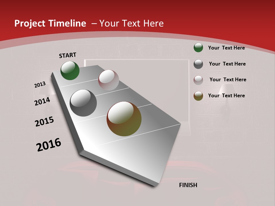 A Red Couch Sitting In Front Of A Flat Screen Tv PowerPoint Template