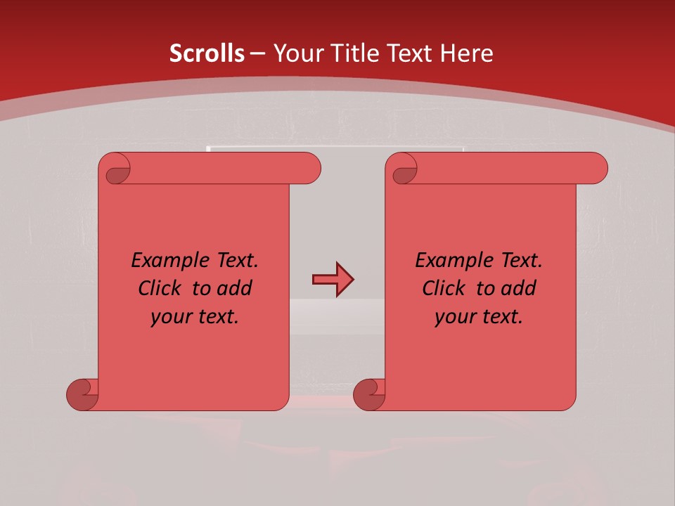 A Red Couch Sitting In Front Of A Flat Screen Tv PowerPoint Template