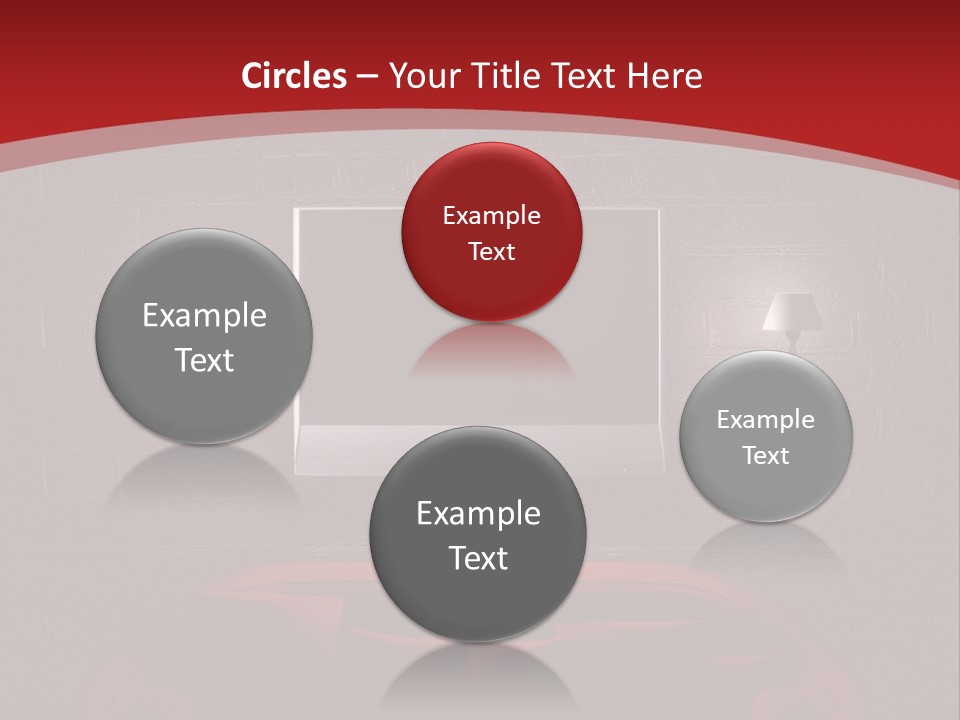 A Red Couch Sitting In Front Of A Flat Screen Tv PowerPoint Template