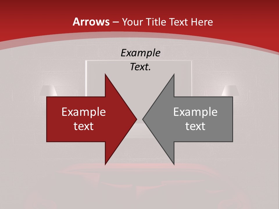 A Red Couch Sitting In Front Of A Flat Screen Tv PowerPoint Template