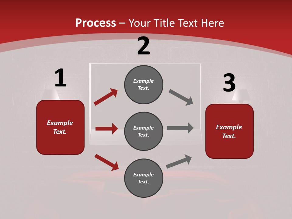 A Red Couch Sitting In Front Of A Flat Screen Tv PowerPoint Template