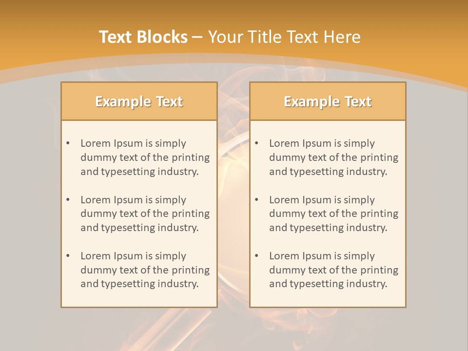 A Magnifying Glass On Fire With Smoke Coming Out Of It PowerPoint Template