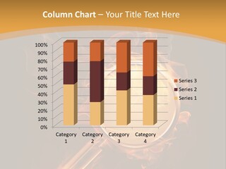 A Magnifying Glass On Fire With Smoke Coming Out Of It PowerPoint Template