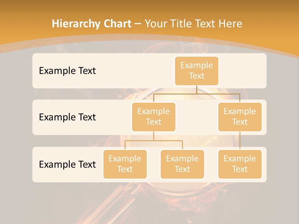 A Magnifying Glass On Fire With Smoke Coming Out Of It PowerPoint Template