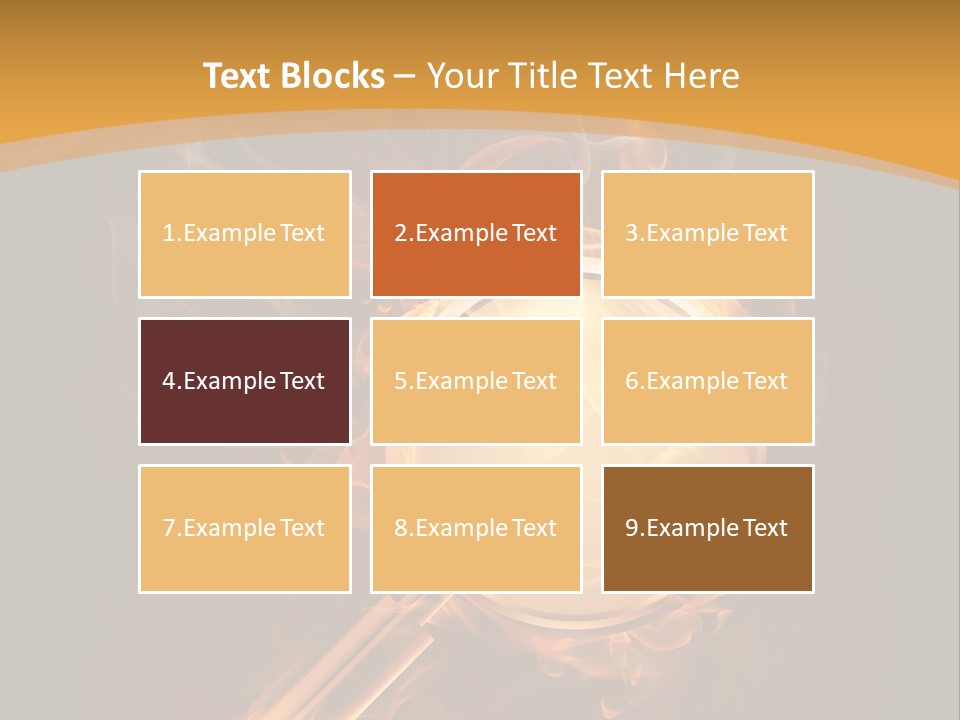 A Magnifying Glass On Fire With Smoke Coming Out Of It PowerPoint Template