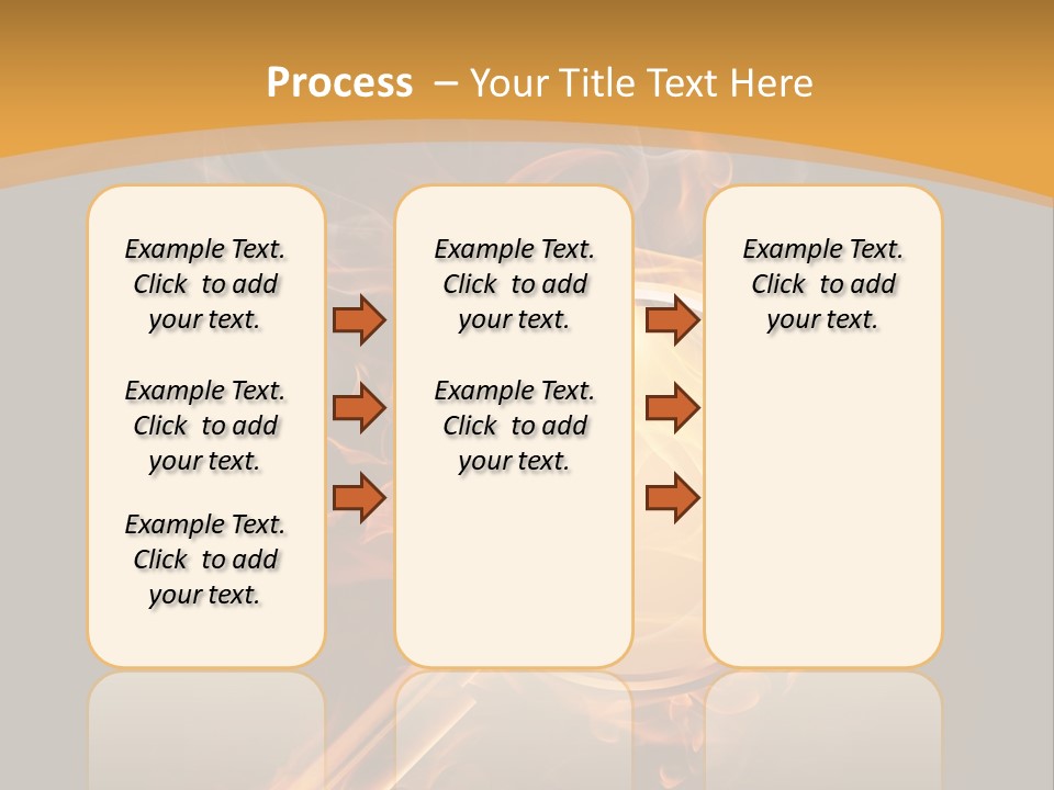 A Magnifying Glass On Fire With Smoke Coming Out Of It PowerPoint Template