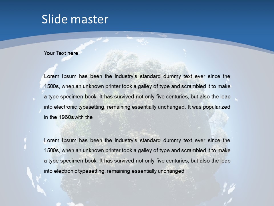 Air Sphere Shadow PowerPoint Template