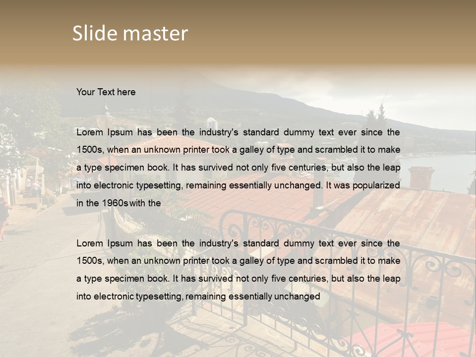 Window Hot South PowerPoint Template