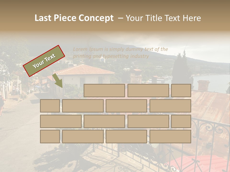 Window Hot South PowerPoint Template