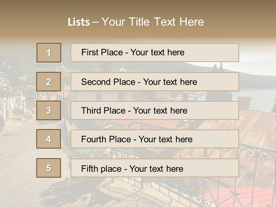 Window Hot South PowerPoint Template