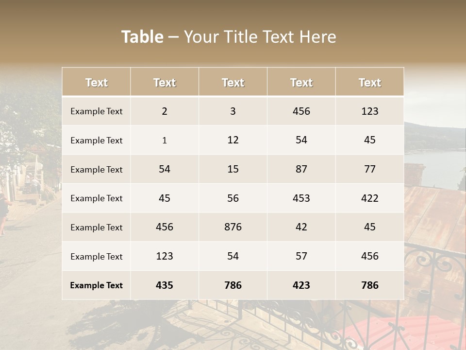 Window Hot South PowerPoint Template