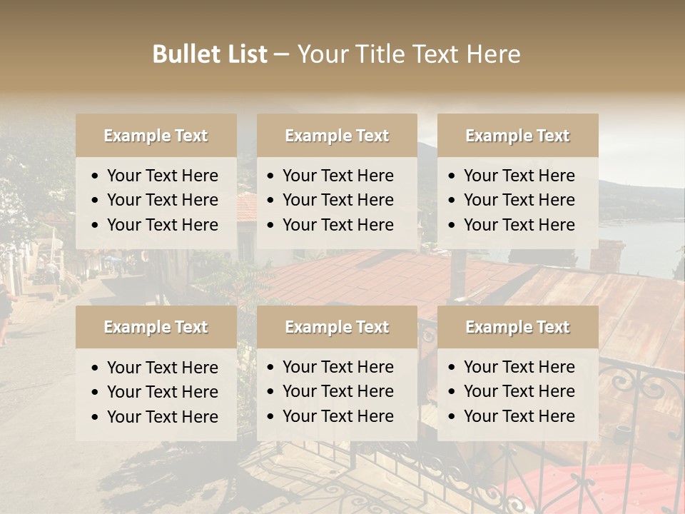 Window Hot South PowerPoint Template