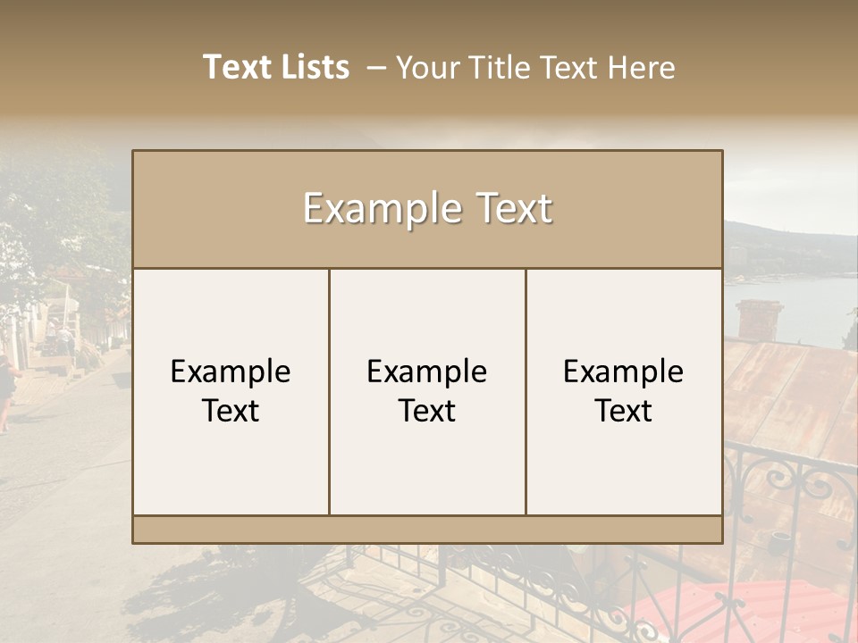 Window Hot South PowerPoint Template