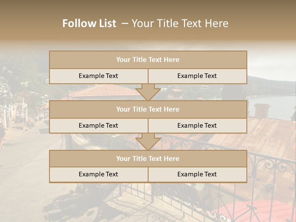Window Hot South PowerPoint Template
