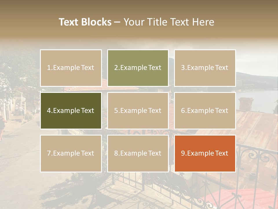 Window Hot South PowerPoint Template