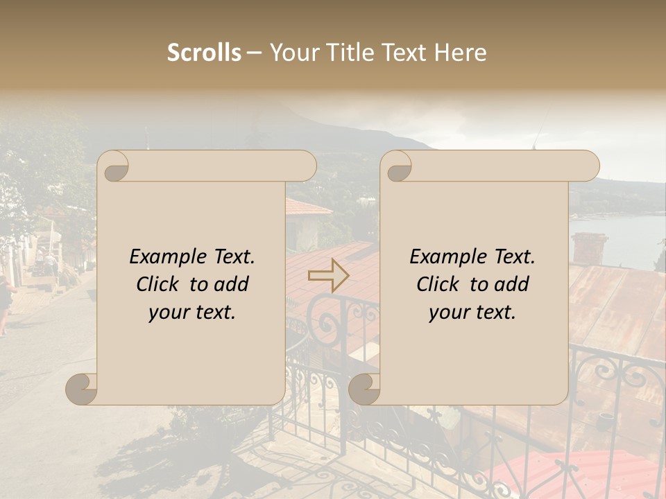 Window Hot South PowerPoint Template