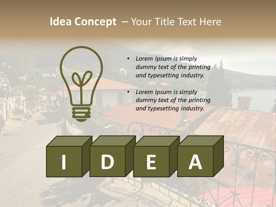 Window Hot South PowerPoint Template