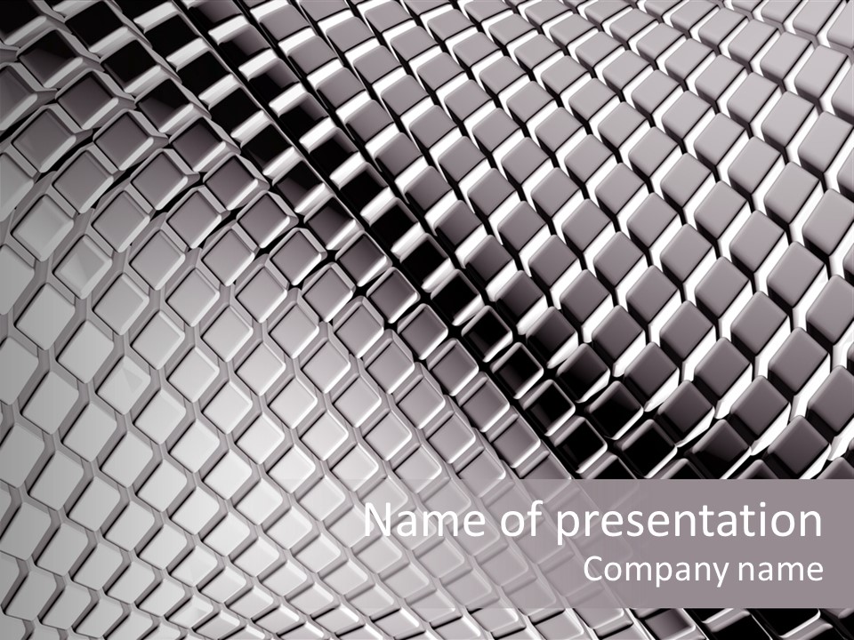 Cage Inlay Texture PowerPoint Template