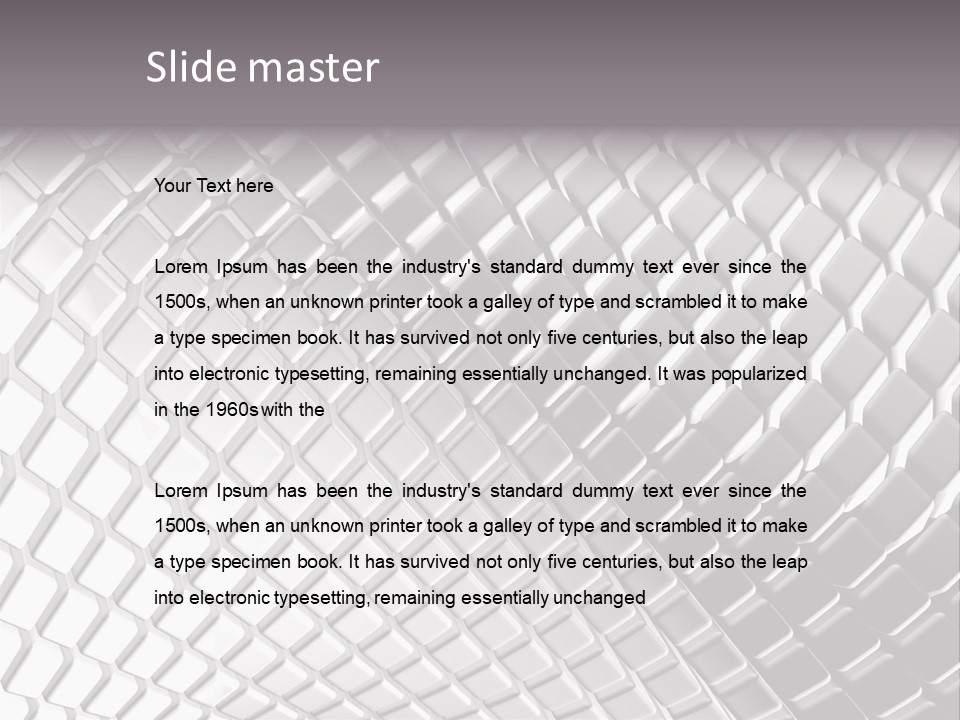 Cage Inlay Texture PowerPoint Template