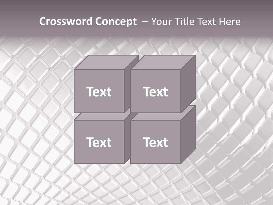 Cage Inlay Texture PowerPoint Template