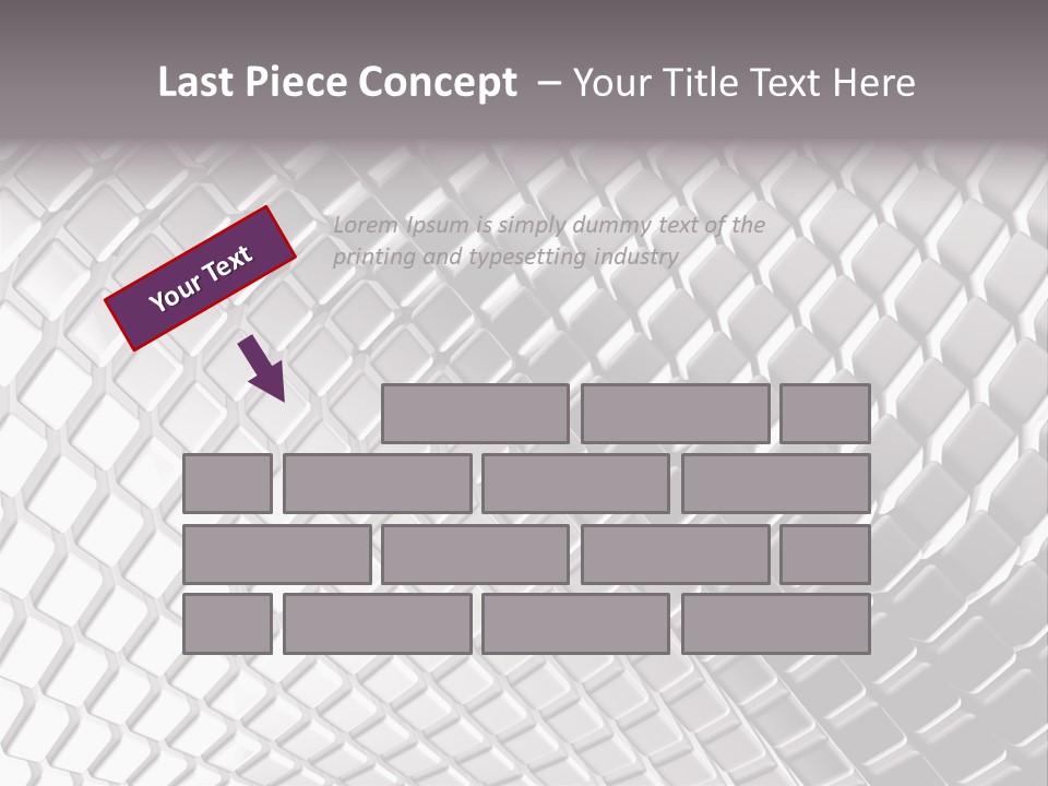 Cage Inlay Texture PowerPoint Template