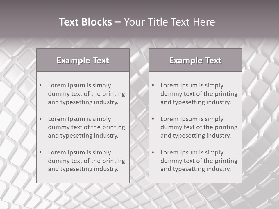 Cage Inlay Texture PowerPoint Template