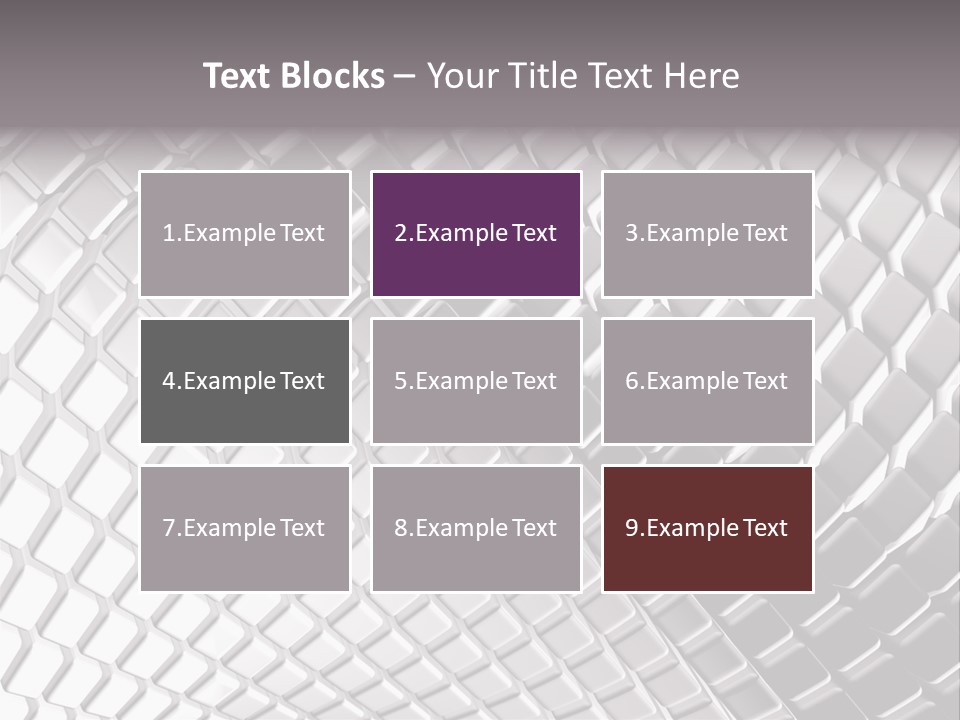 Cage Inlay Texture PowerPoint Template