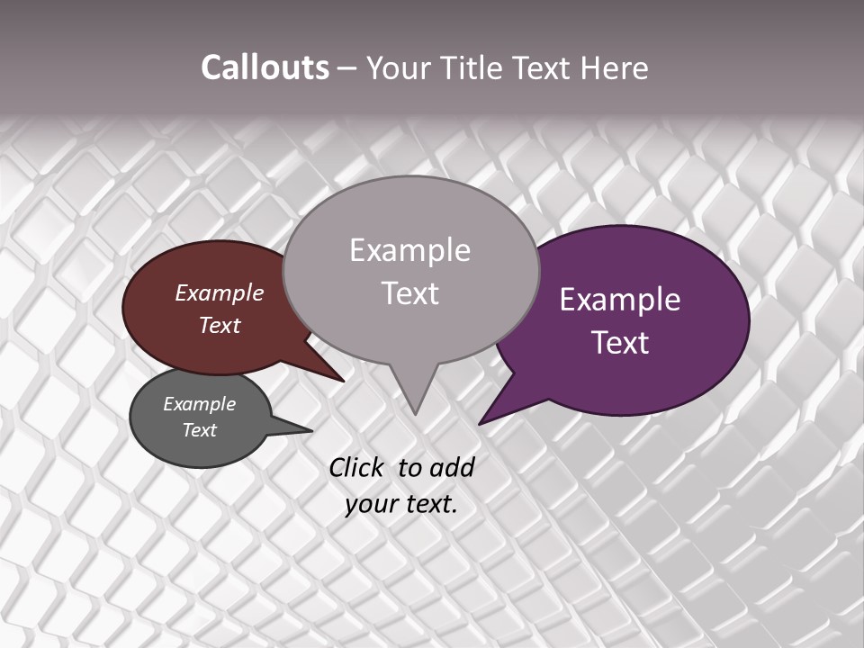 Cage Inlay Texture PowerPoint Template
