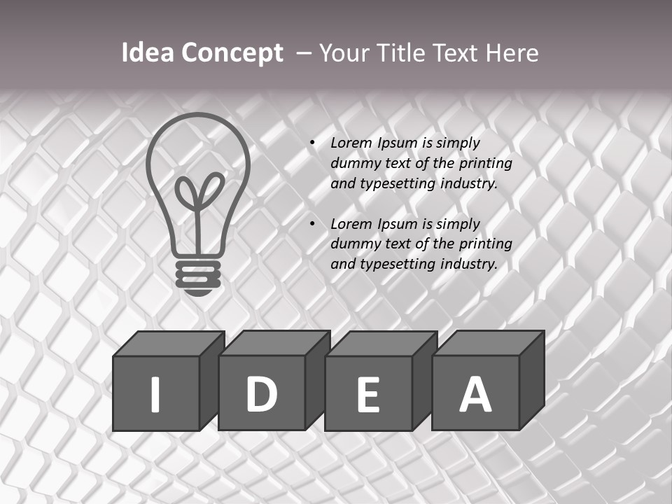Cage Inlay Texture PowerPoint Template