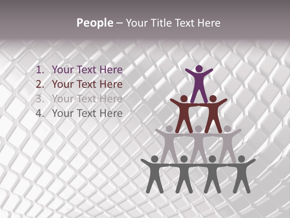 Cage Inlay Texture PowerPoint Template