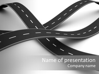 Hill Track Perspective PowerPoint Template