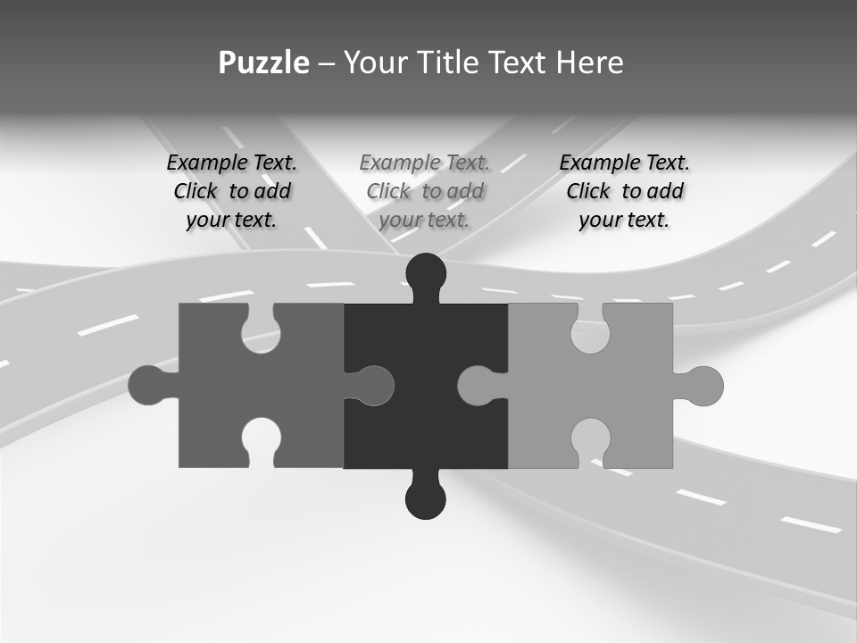 Hill Track Perspective PowerPoint Template