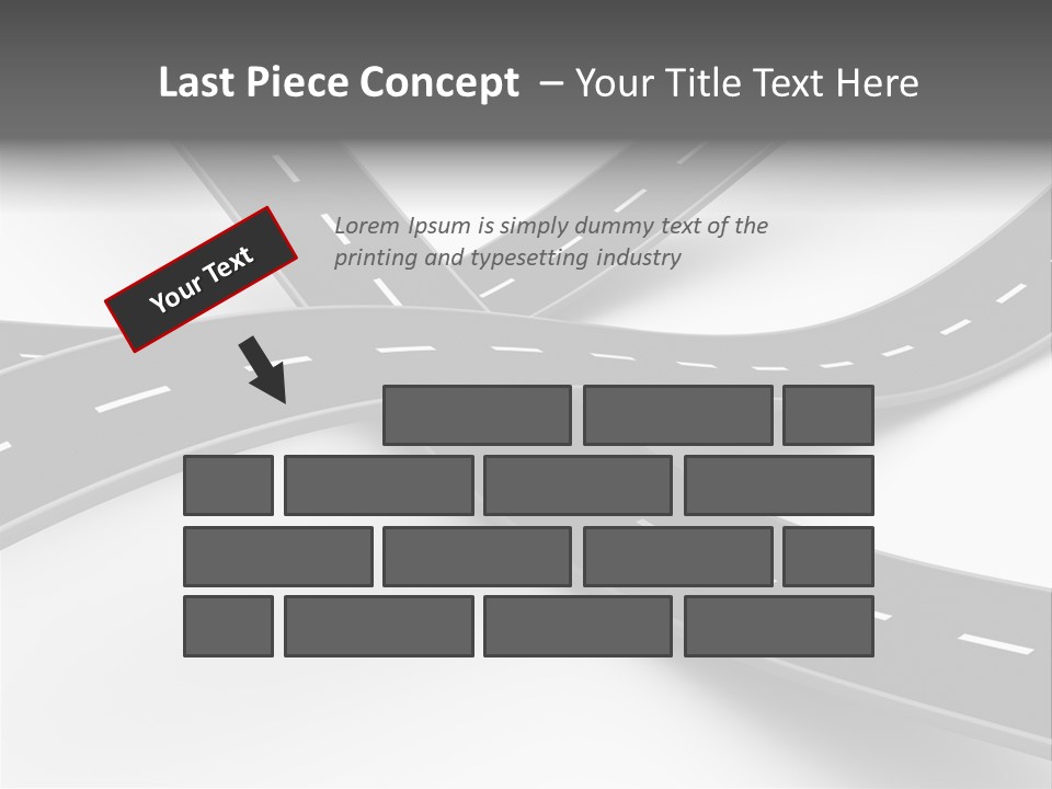 Hill Track Perspective PowerPoint Template