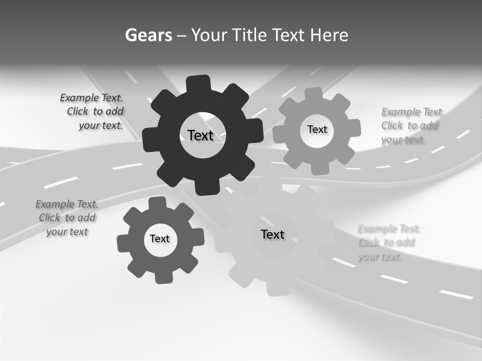 Hill Track Perspective PowerPoint Template