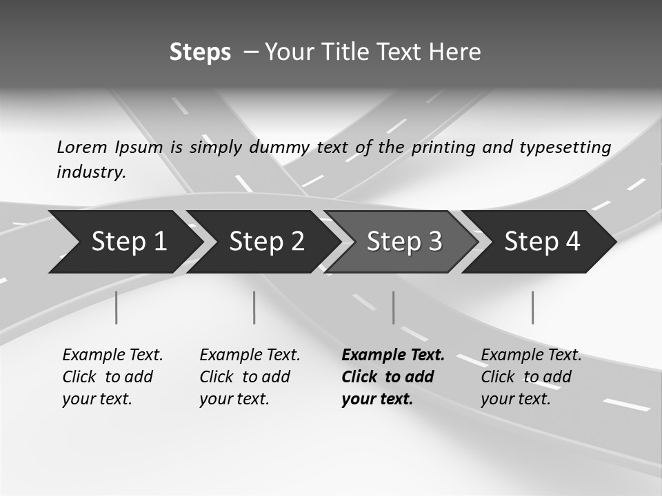 Hill Track Perspective PowerPoint Template