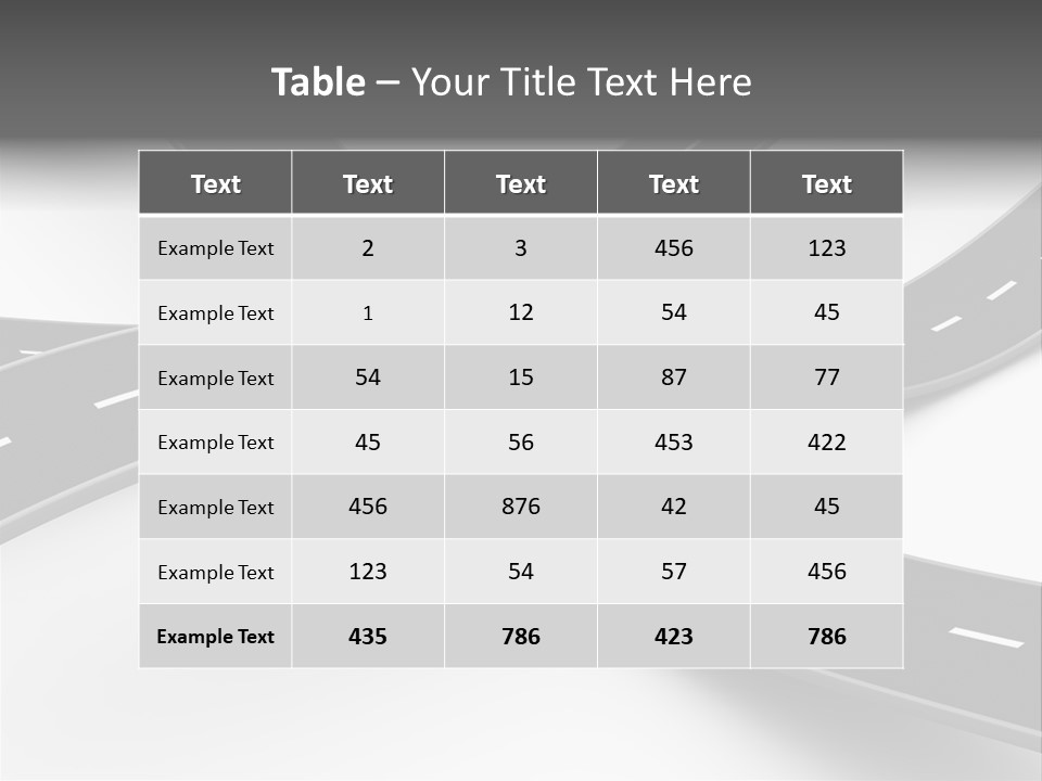 Hill Track Perspective PowerPoint Template