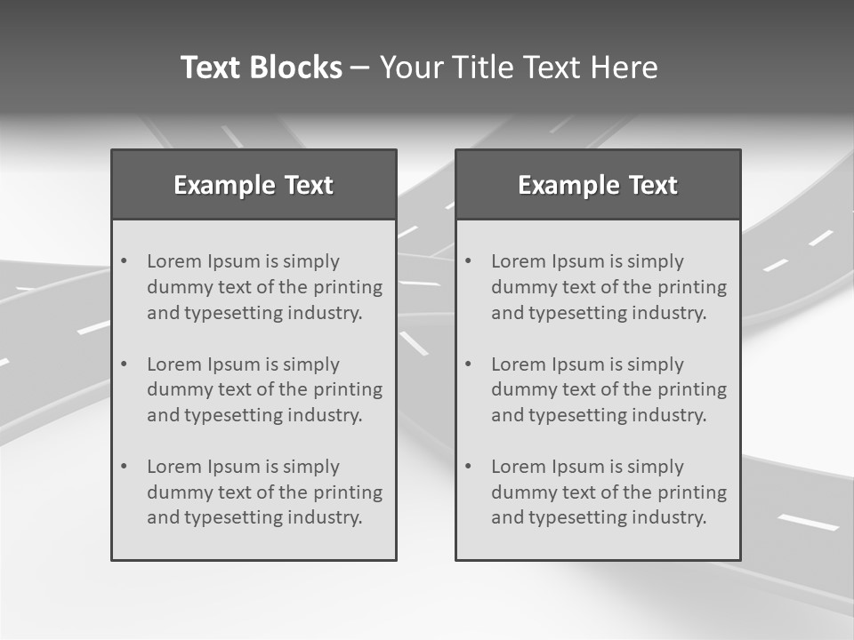 Hill Track Perspective PowerPoint Template