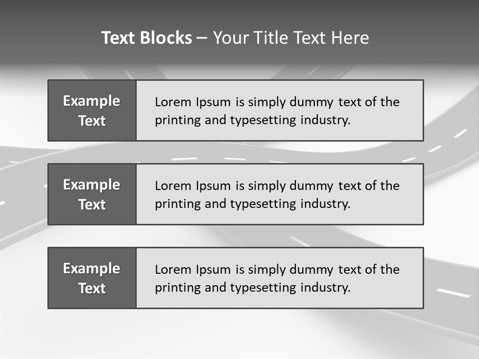 Hill Track Perspective PowerPoint Template
