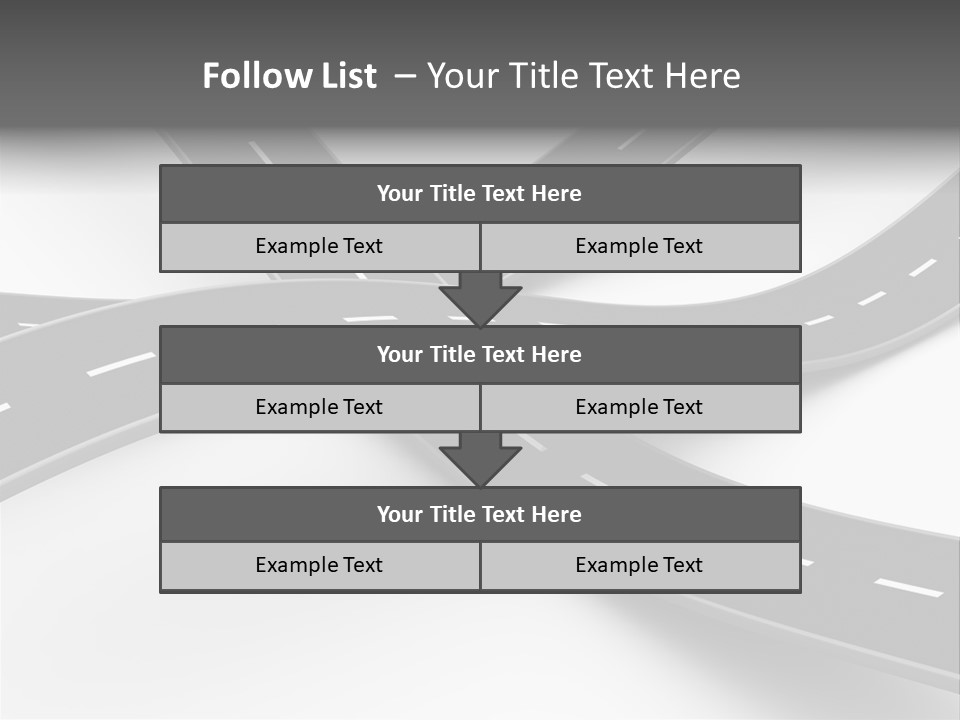 Hill Track Perspective PowerPoint Template