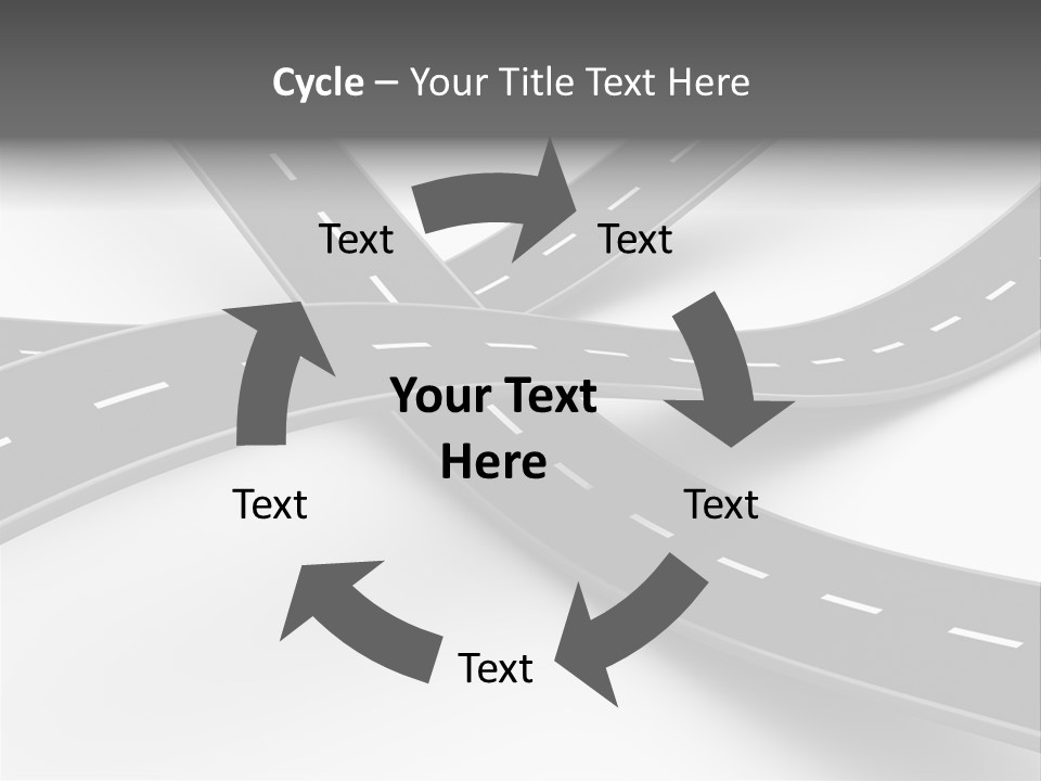 Hill Track Perspective PowerPoint Template