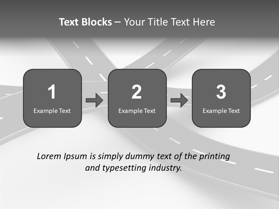 Hill Track Perspective PowerPoint Template