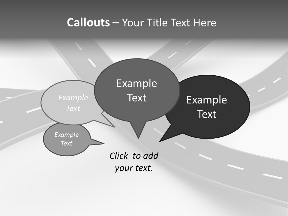 Hill Track Perspective PowerPoint Template